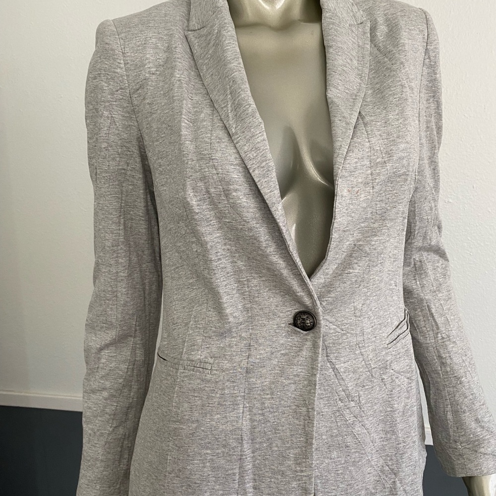 Zara Basic Women's Gray Blazer/Jacket/Coat Sz MED